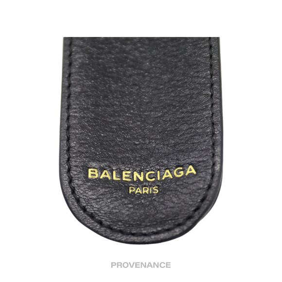 🔴 Balenciaga Slap Bracelet - Black Leather - Picture 3 of 4